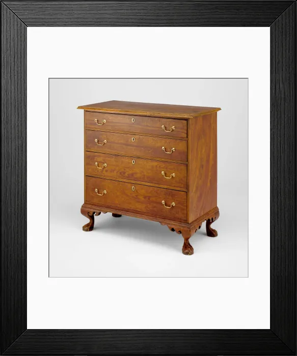Framed Print : Chest of Drawers, 1780 / 1810. Creators: John Dunlap, Samuel Dunlap Framed Print : Chest of Drawers, 1780 / 1810. Creators: John Dunlap, Samuel Dunlap