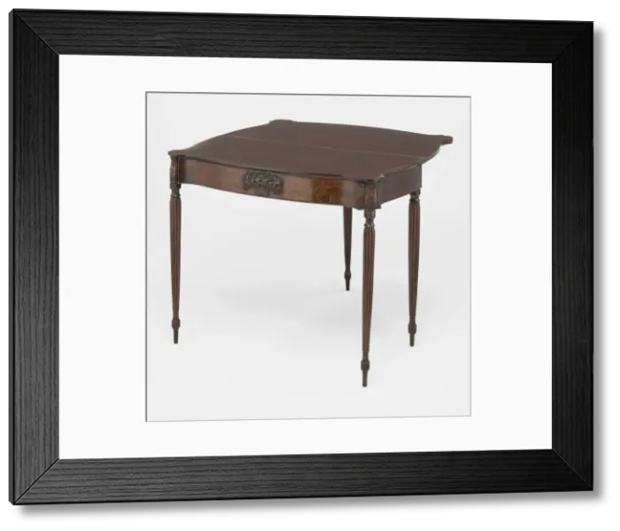 Framed Print : Card Table, 1800 / 11. Creators: Samuel McIntire, William Hook Framed Print : Card Table, 1800 / 11. Creators: Samuel McIntire, William Hook