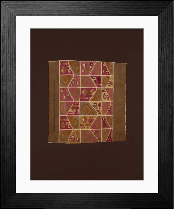 Framed Print : Fragment (Tunic), Peru, A. D. 600 / 800. Creator: Unknown Framed Print : Fragment (Tunic), Peru, A. D. 600 / 800. Creator: Unknown