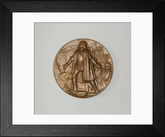 Framed Print : Worlds Columbian Exposition Commemorative Medal, 1892 / 93 Framed Print : Worlds Columbian Exposition Commemorative Medal, 1892 / 93