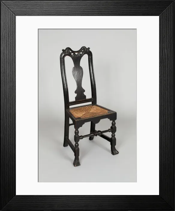 Framed Print : Side Chair, 1735 / 43. Creator: John Gaines Framed Print : Side Chair, 1735 / 43. Creator: John Gaines