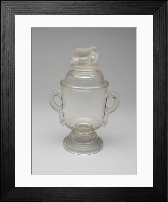 Framed Print : Jumbo / Elephant covered dish, 1883 / 5. Creator: Canton Glass Company Framed Print : Jumbo / Elephant covered dish, 1883 / 5. Creator: Canton Glass Company