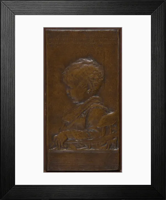 Framed Print : Homer Schiff Saint-Gaudens, Modeled 1882, cast c. 1907. Creator: Augustus Saint-Gaudens Framed Print : Homer Schiff Saint-Gaudens, Modeled 1882, cast c. 1907. Creator: Augustus Saint-Gaudens