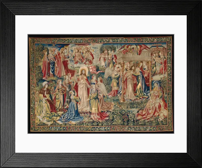 Framed Print : The Resurrection from The Allegory of the Redemption of Man, Flanders, c. 1500 / 10 Framed Print : The Resurrection from The Allegory of the Redemption of Man, Flanders, c. 1500 / 10