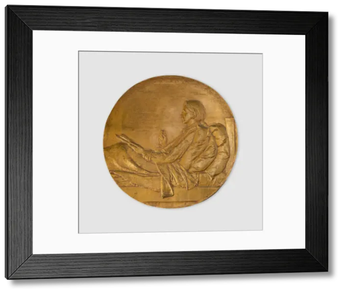 Framed Print : Robert Louis Stevenson, Modeled 1887 / 88, cast 1888 / 1928. Creator: Augustus Saint-Gaudens Framed Print : Robert Louis Stevenson, Modeled 1887 / 88, cast 1888 / 1928. Creator: Augustus Saint-Gaudens