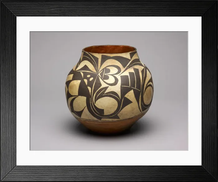 Framed Print : Polychrome Jar, 1840 / 60. Creator: Unknown Framed Print : Polychrome Jar, 1840 / 60. Creator: Unknown