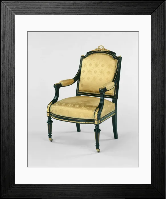 Framed Print : Armchair, 1856 / 65. Creator: Leon Marcotte Framed Print : Armchair, 1856 / 65. Creator: Leon Marcotte