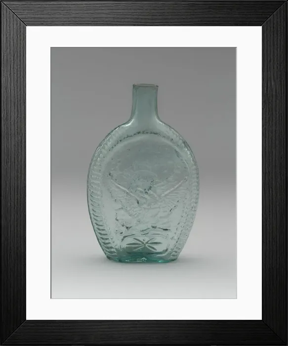 Framed Print : Flask, 1831 / 40. Creator: Coffin & Hay Framed Print : Flask, 1831 / 40. Creator: Coffin & Hay
