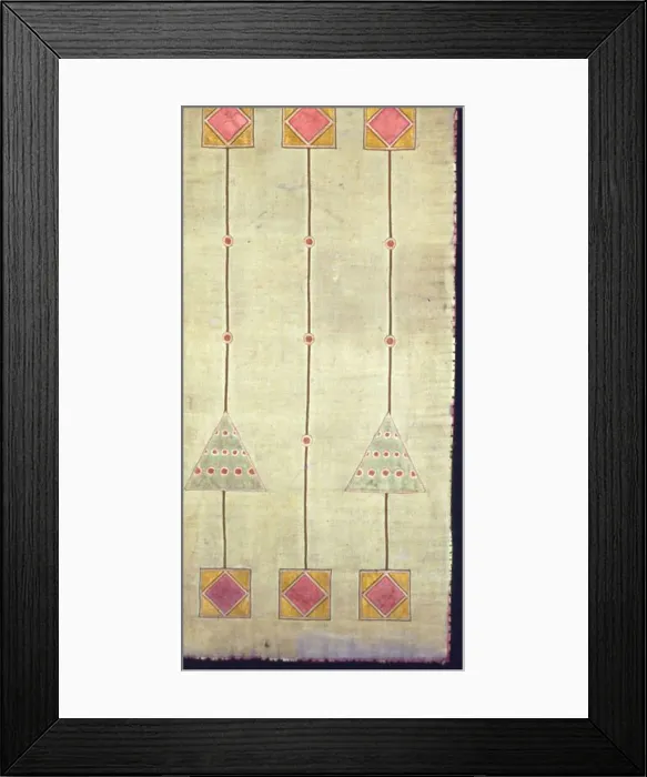 Framed Print : Panel (Dress or Furnishing Fabric), Vienna, 1901. Creator: Josef Maria Olbrich Framed Print : Panel (Dress or Furnishing Fabric), Vienna, 1901. Creator: Josef Maria Olbrich