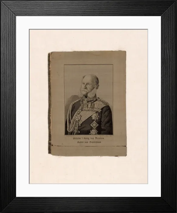 Framed Print : Portrait of Wilhelm I, King of Prussia, Emperor of Germany (1797-1888), Lyon Framed Print : Portrait of Wilhelm I, King of Prussia, Emperor of Germany (1797-1888), Lyon