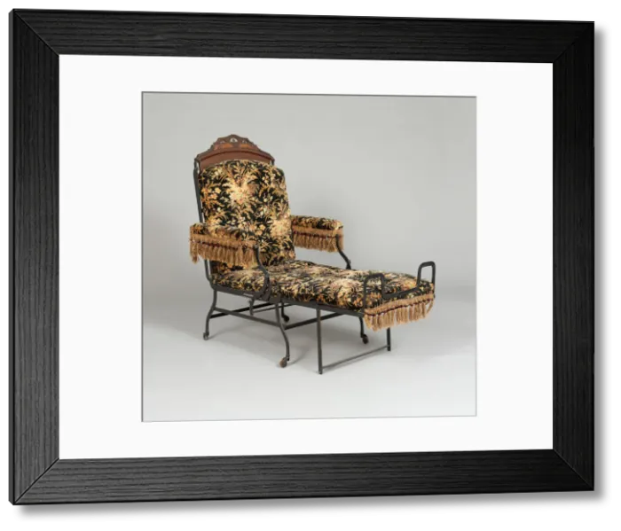 Framed Print : Chair, 1876. Creator: Marks Adjustable Folding Chair Company Framed Print : Chair, 1876. Creator: Marks Adjustable Folding Chair Company