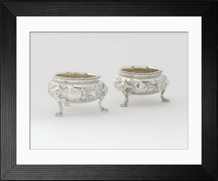 Framed Print : Pair of Salts, 1851 / 55. Creator: Ball, Black & Co Framed Print : Pair of Salts, 1851 / 55. Creator: Ball, Black & Co