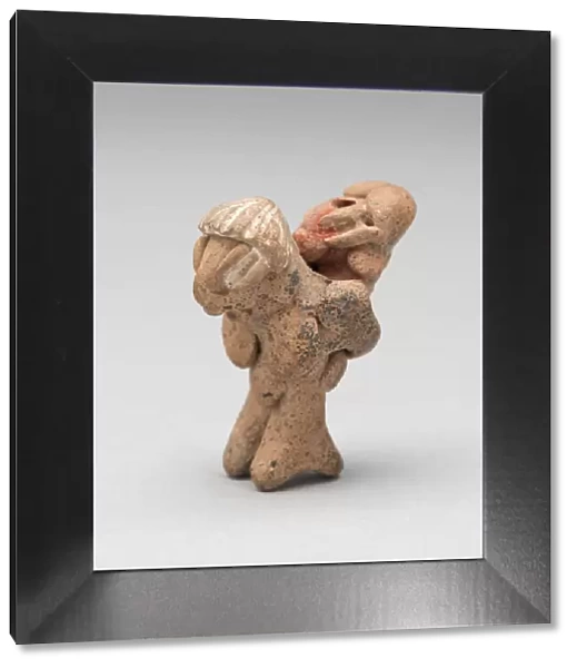 Figurine Depicting a Female Carrying a Child, 500 B. C.  /  300 B. C. Creator: Unknown