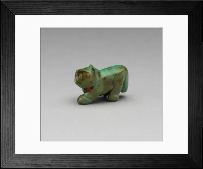 Framed Print : Feline Figure, A. D. 1100 / 1470. Creator: Unknown Framed Print : Feline Figure, A. D. 1100 / 1470. Creator: Unknown