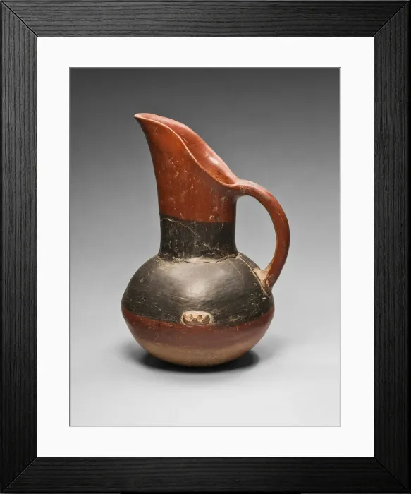 Framed Print : Polychrome Pitcher, 1400 / 1520. Creator: Unknown Framed Print : Polychrome Pitcher, 1400 / 1520. Creator: Unknown