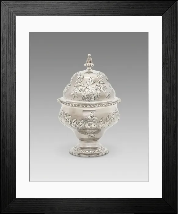Framed Print : Covered Sugar Bowl, 1765 / 75. Creator: Bancroft Woodcock Framed Print : Covered Sugar Bowl, 1765 / 75. Creator: Bancroft Woodcock