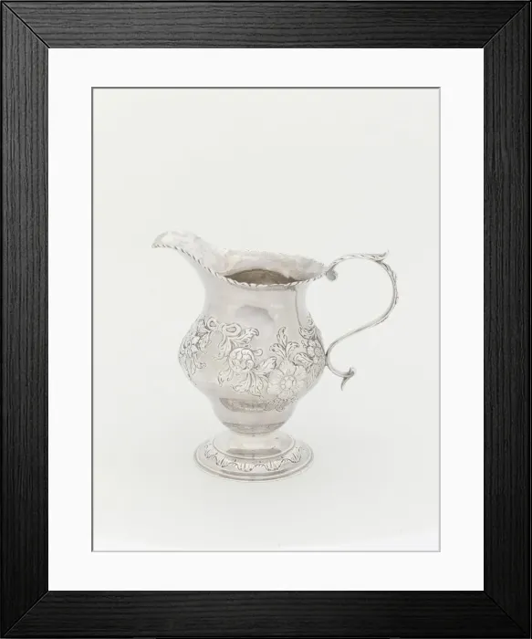 Framed Print : Cream Pot, 1765 / 75. Creator: Bancroft Woodcock Framed Print : Cream Pot, 1765 / 75. Creator: Bancroft Woodcock