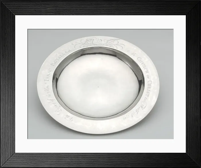 Framed Print : Communion Dish, 1781. Creator: Benjamin Burt Framed Print : Communion Dish, 1781. Creator: Benjamin Burt
