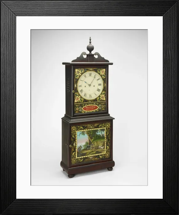 Framed Print : Shelf Clock, c. 1820 / 40. Creator: Benjamin Torrey Framed Print : Shelf Clock, c. 1820 / 40. Creator: Benjamin Torrey
