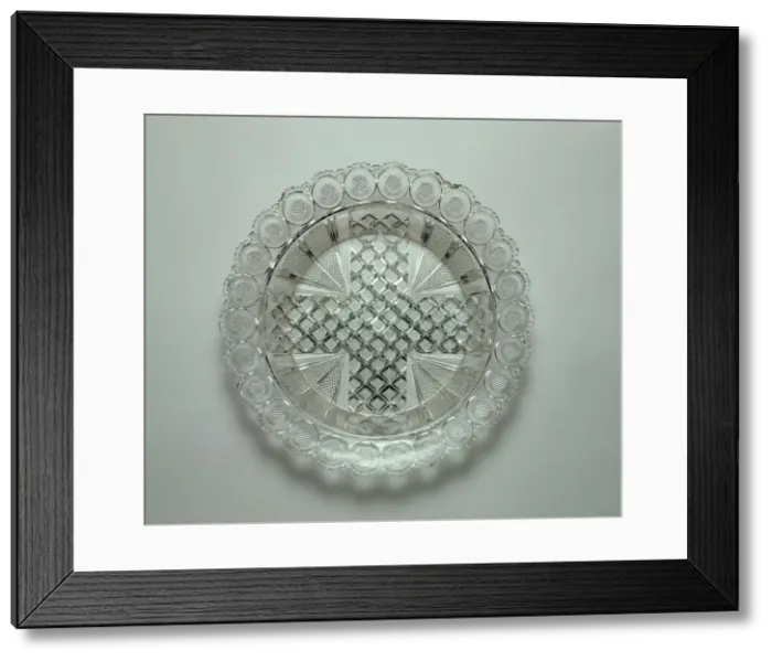 Framed Print : Bowl, before 1830. Creator: Boston and Sandwich Glass Company Framed Print : Bowl, before 1830. Creator: Boston and Sandwich Glass Company