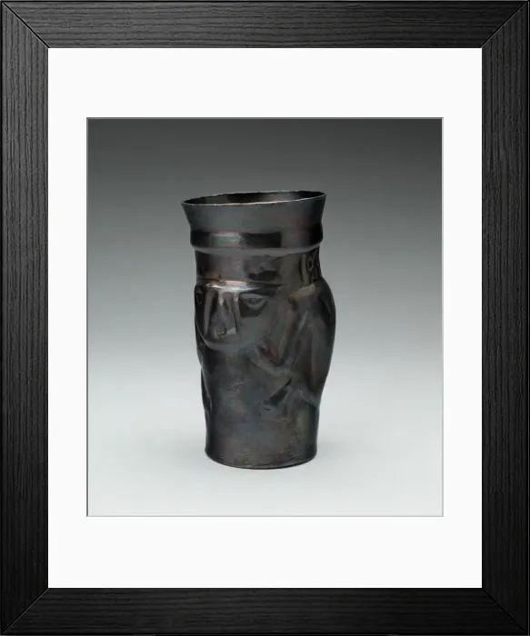 Framed Print : Cup with RepousseFigure, A. D. 1100  /  1470. Creator: Unknown