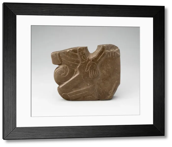 Framed Print : Fragment of a Hacha, c. A. D. 800. Creator: Unknown Framed Print : Fragment of a Hacha, c. A. D. 800. Creator: Unknown