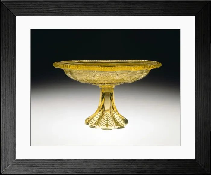 Framed Print : Compote, 1830 / 45. Creator: Boston and Sandwich Glass Company Framed Print : Compote, 1830 / 45. Creator: Boston and Sandwich Glass Company