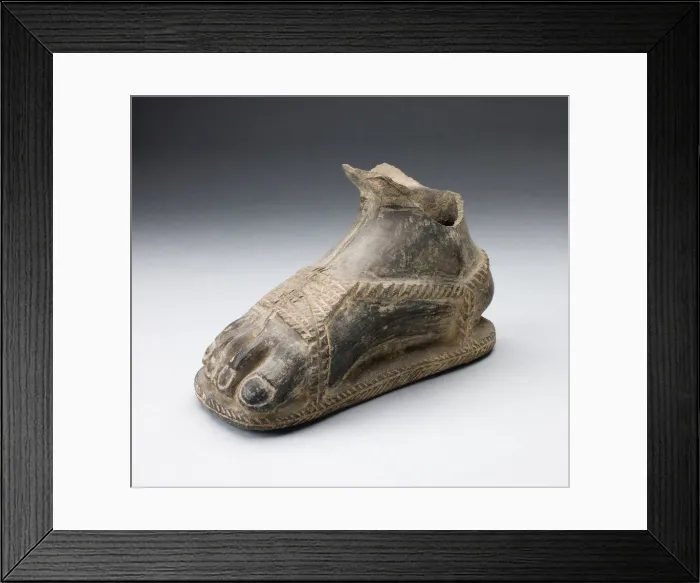 Framed Print : Drinking Vessel in the Form of a Foot, A. D. 1200 / 1450. Creator: Unknown Framed Print : Drinking Vessel in the Form of a Foot, A. D. 1200 / 1450. Creator: Unknown