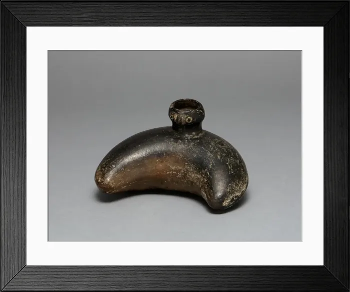 Framed Print : Curving Vessel with Molded Head Spout, A. D. 1200 / 1450. Creator: Unknown Framed Print : Curving Vessel with Molded Head Spout, A. D. 1200 / 1450. Creator: Unknown