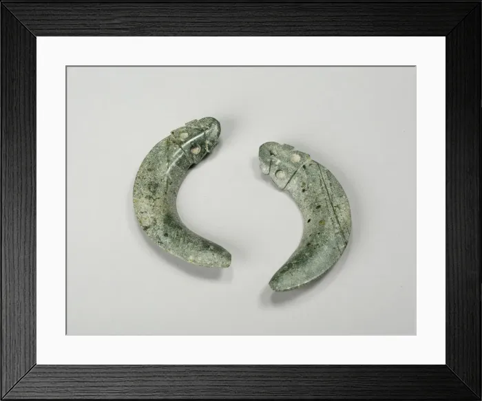 Framed Print : Pair of Earrings, 200 B. C. / A. D. 200. Creator: Unknown Framed Print : Pair of Earrings, 200 B. C. / A. D. 200. Creator: Unknown