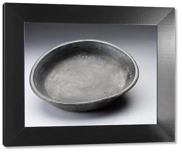 Blackware Plate, A. D. 1000  /  1400. Creator: Unknown