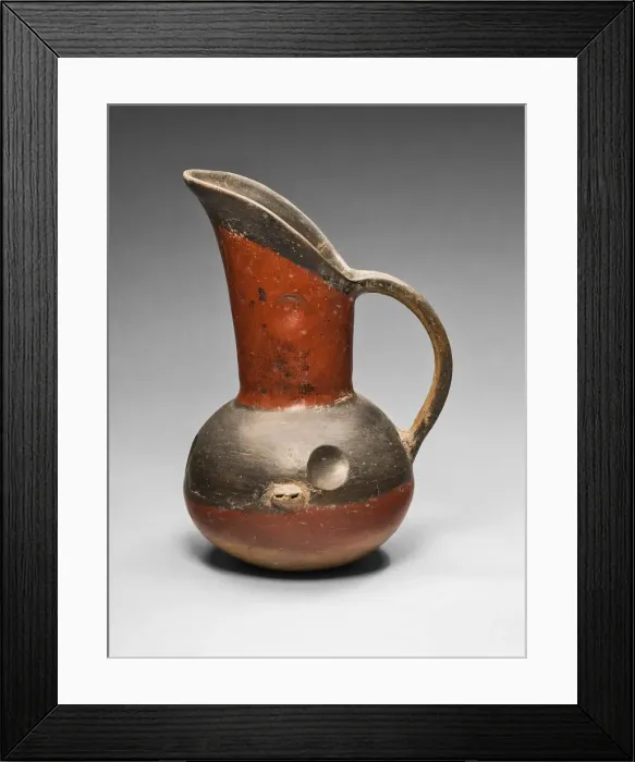 Framed Print : Polychrome Pitcher, 1400 / 1520. Creator: Unknown Framed Print : Polychrome Pitcher, 1400 / 1520. Creator: Unknown