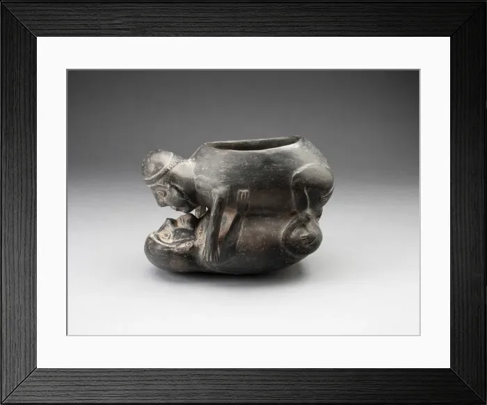 Framed Print : Jar in the Form of an Erotic Scene, A. D. 1200 / 1470. Creator: Unknown Framed Print : Jar in the Form of an Erotic Scene, A. D. 1200 / 1470. Creator: Unknown