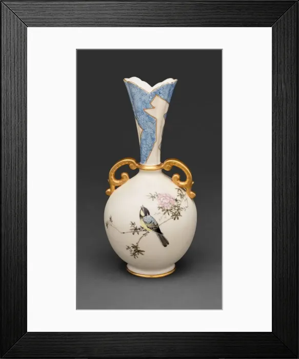 Framed Print : Vase, 1894 / 96. Creator: Ceramic Art Company Framed Print : Vase, 1894 / 96. Creator: Ceramic Art Company