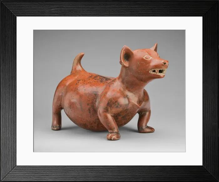 Framed Print : Figure of a Dog, A. D. 1 / 200. Creator: Unknown Framed Print : Figure of a Dog, A. D. 1 / 200. Creator: Unknown