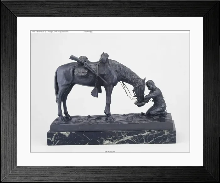Framed Print : The Last Drop, c. 1900 / 6. Creator: Charles Schreyvogel Framed Print : The Last Drop, c. 1900 / 6. Creator: Charles Schreyvogel