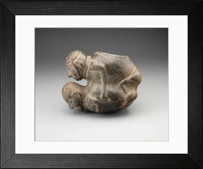 Framed Print : Jar in the Form of an Erotic Scene, A. D. 1200 / 1470. Creator: Unknown Framed Print : Jar in the Form of an Erotic Scene, A. D. 1200 / 1470. Creator: Unknown