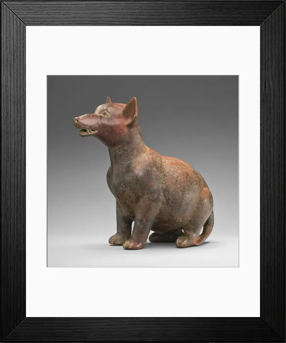 Framed Print : Figure of a Seated Dog, A. D. 1 / 300. Creator: Unknown Framed Print : Figure of a Seated Dog, A. D. 1 / 300. Creator: Unknown
