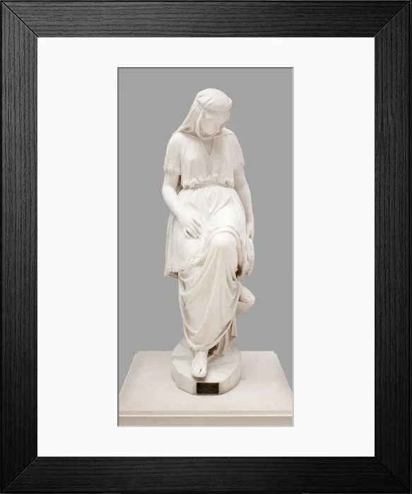 Framed Print : Jephthas Daughter, 1874. Creator: Chauncey Bradley Ives Framed Print : Jephthas Daughter, 1874. Creator: Chauncey Bradley Ives