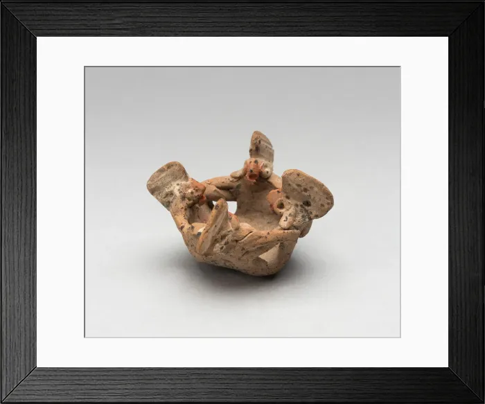 Framed Print : Miniature Group of Four Figures in a Circle with Linked Arms, 500 B. C. / 300 B. C Framed Print : Miniature Group of Four Figures in a Circle with Linked Arms, 500 B. C. / 300 B. C