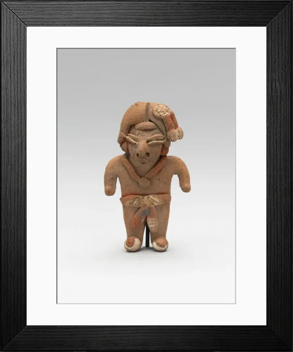 Framed Print : Standing Male Figurine Wearing a Necklace and Breechcloth, 500 / 300 B. C. Creator: Unknown Framed Print : Standing Male Figurine Wearing a Necklace and Breechcloth, 500 / 300 B. C. Creator: Unknown