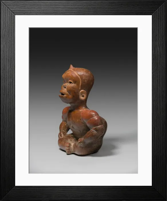 Framed Print : Seated Hunchbacked Dwarf, A. D. 300 / 400. Creator: Unknown Framed Print : Seated Hunchbacked Dwarf, A. D. 300 / 400. Creator: Unknown
