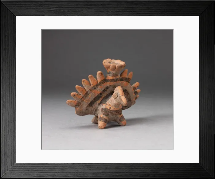 Framed Print : Miniature Figure in the Form of a Bird with Exaggerated Tailfeathers, c. A. D. 200 Framed Print : Miniature Figure in the Form of a Bird with Exaggerated Tailfeathers, c. A. D. 200