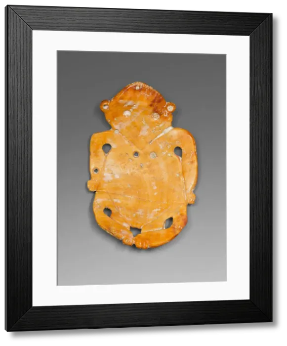 Framed Print : Pendant Depicting a Seated Figure, 200 B. C. / A. D. 200. Creator: Unknown Framed Print : Pendant Depicting a Seated Figure, 200 B. C. / A. D. 200. Creator: Unknown