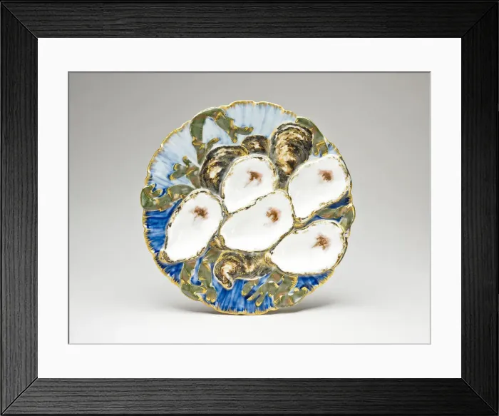 Framed Print : Oyster Plate, designed 1879, produced 1880 / 87. Creator: Haviland & Co Framed Print : Oyster Plate, designed 1879, produced 1880 / 87. Creator: Haviland & Co