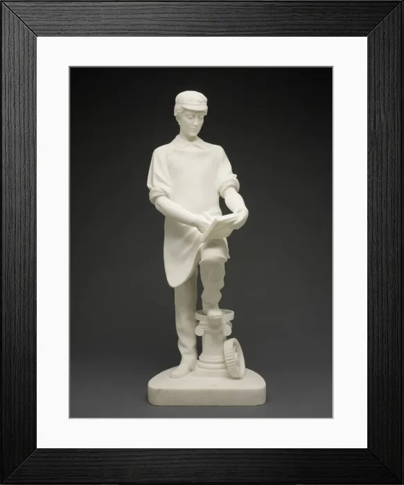 Framed Print : Machinists Apprentice, c. 1859. Creator: Emma Stebbins Framed Print : Machinists Apprentice, c. 1859. Creator: Emma Stebbins