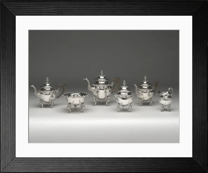 Framed Print : Tea and Coffee Service, 1811 / 28. Creator: Harvey Lewis Framed Print : Tea and Coffee Service, 1811 / 28. Creator: Harvey Lewis