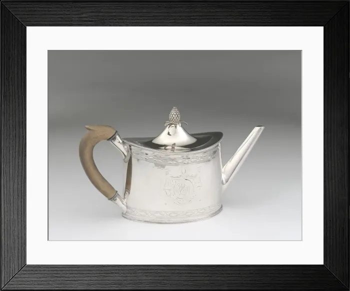 Framed Print : Teapot, c. 1793. Creator: Daniel Van Voorhis