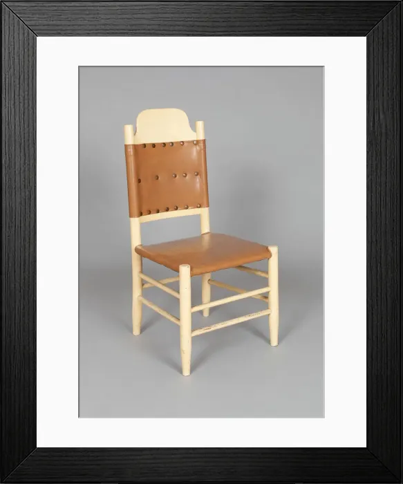 Framed Print : Side Chair (part of a set), c. 1885. Creators: Matthew Meier, Ernest Hagen Framed Print : Side Chair (part of a set), c. 1885. Creators: Matthew Meier, Ernest Hagen