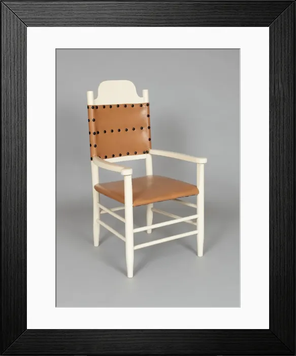 Framed Print : Armchair (part of a set), c. 1885. Creators: Matthew Meier, Ernest Hagen Framed Print : Armchair (part of a set), c. 1885. Creators: Matthew Meier, Ernest Hagen